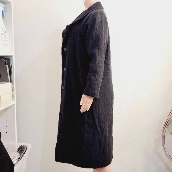 WORTHINGTON Grey Wool Blend Long Coat Size: 12P - Picture 6 of 11